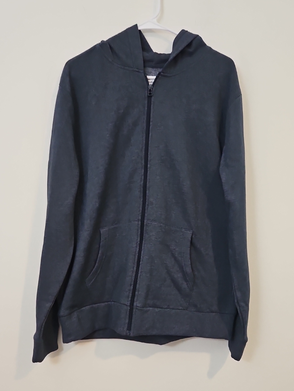 Men's Zip-Up Hoodie Jacket - Black